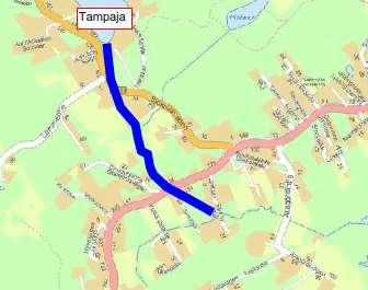 Tampajanpuro Tampaja Juusjärvenpuro Pituus noin 2 km Luontotyyppi