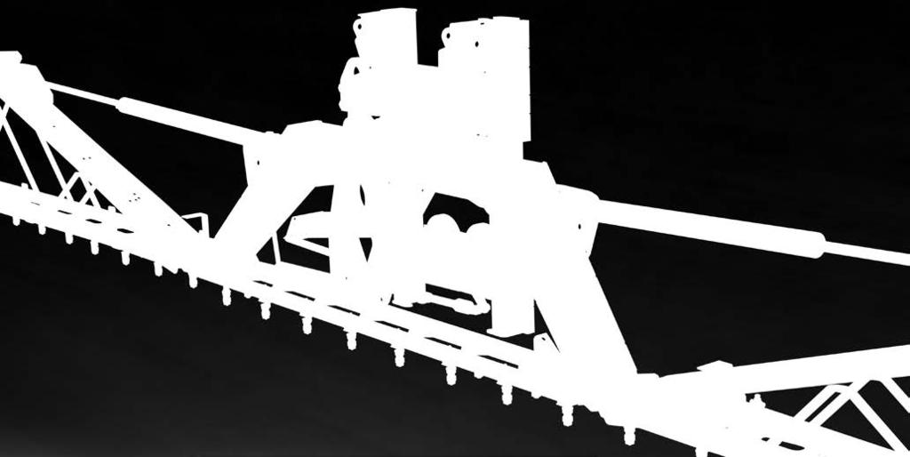 Myös vakiovarusteisten hydraulisen korkeussäädön komponenttien ja etäisyyden säätävien jalasten ansiosta ruiskutettava neste saadaan