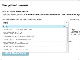 Palveluvaraukset näet asiakkaan voimassaolevat palveluvaraukset Ostovoimat näet palvelusetelin sisällön ja voit kirjata toteutuneet toimenpiteet joko tässä tai -välilehdellä Asiakkaan haku ja