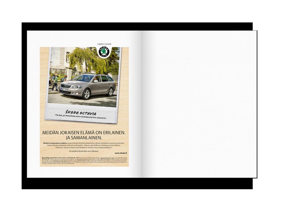 Case Skoda Campaign goal: to showcase Skoda models Media agency Dagmar Advertising agency Adsek tripod research oy carried out the study in M3 panel -