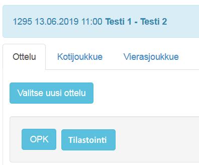 sivu 2 ENNEN OTTELUA D) Huomioi joukkueen kokoonpanot! Tähän on julkaistu erillinen ohje, löydät sen salibandy.