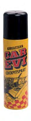 19 Kirkastava Cockpitspray Kojelautojen ja vinyylipintojen elvyttäjä, kaikkien nahka- ja muoviosien kiillottaja.