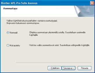 Ohjainten ja ohjelmien asentaminen Windows 5 Luettuasi ja hyväksyttyäsi ScanSoft PaperPort SE -käyttöoikeussopimuksen napsauta Kyllä.