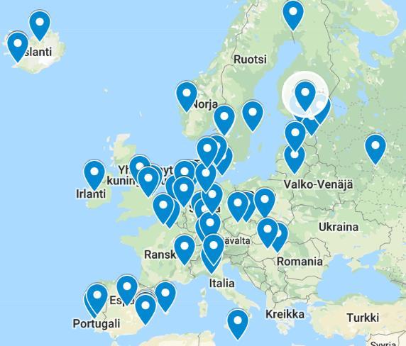 CAREERIASSA ON MAHDOLLISUUS OSALLISTUA KANSAINVÄLISYYS- TOIMINTAAN MONIPUOLISESTI OSANA AMMATILLISIA OPINTOJA Careerialla on laajat yhteistyöverkostot Euroopassa ja muualla maailmassa ulkomailla