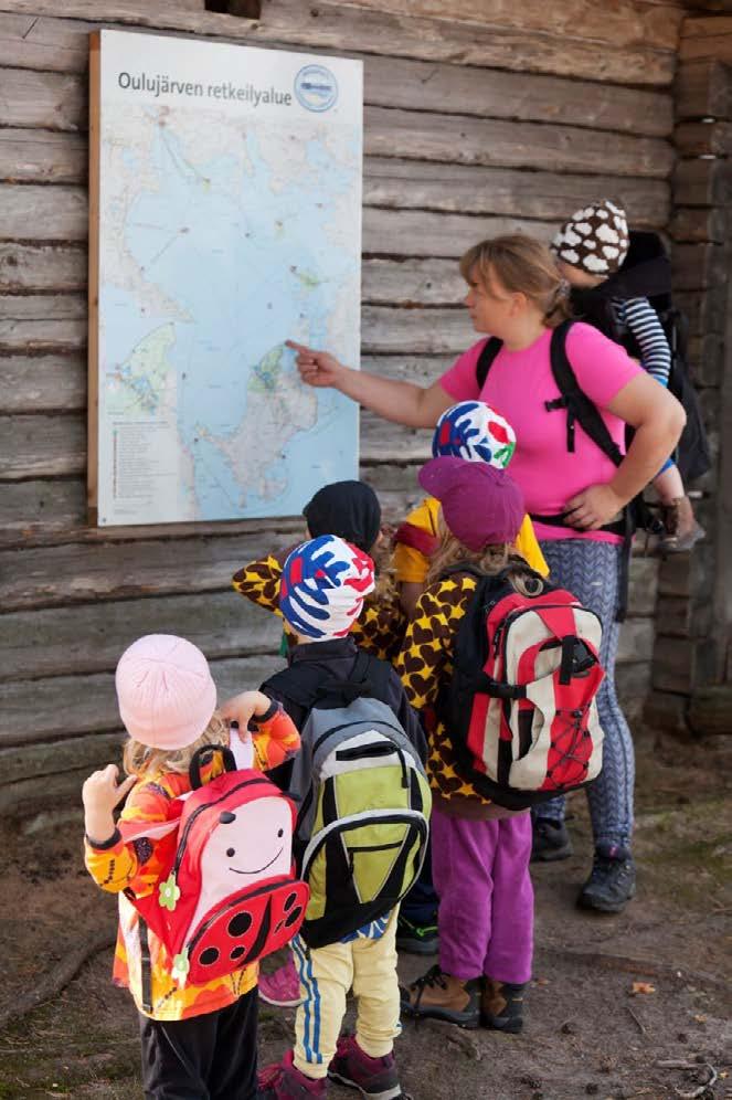 Suosittu retkeily- ja virkistysalue Vuonna 2017 Oulujärven retkeilyalueelle tehtiin yli 36 000 käyntiä. Eniten kävijöitä alueella vierailee heinäkuussa.