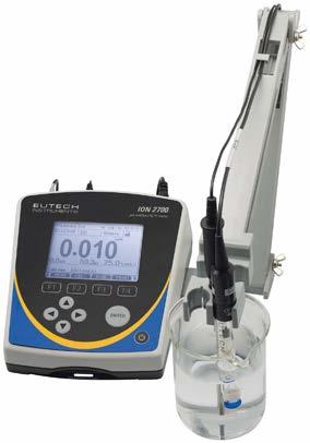 Eutech ION 2700 -ionimittari Mittaa: ph/ioni/mv-redox-orp/lämpötila. 6-pisteen kalibrointi ja automaattinen puskurin tunnistus. Hälytys kalibroinnista.