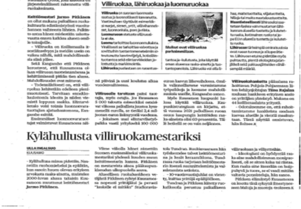Maaseudun Tulevaisuus, Elintarviketietoa, RuokaSuomi, alueuutiset tv ja