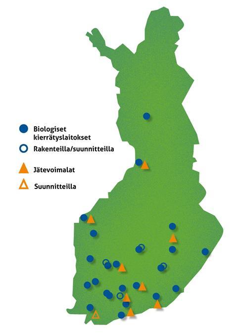 Kunnalliset jätelaitokset Kunta hoitaa käytännön vastuitaan pääosin kunnallisten jätelaitosten (32) kautta Laitokset tilaavat jätteen kuljetukset ja suuren osan käsittelypalveluista ympäristöalan