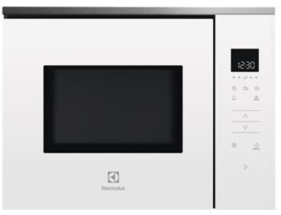 Mikroaaltouunit (Electrolux) Integroitu mikroaaltouuni, valkoinen KMFE171TEW / KMFE172TEW pääväri: valkoinen lasinen kypsennysalusta