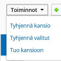 Tuotekansio Tuotekansiossa on monia itsepalvelukäyttäjälle tarkoitettuja toimintoja.