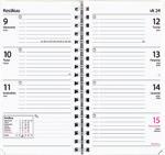 Taskukalenterit Master Koko: 83 x 158 mm. Kalenterin aukeamalla yksi viikko ja kuluvan kuukauden kalenteritaulukko.