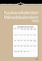 Seinäkalenterit Suuri Kuukausikalenteri/ Stora Månadskalendern Koko: 295 x 390 mm. 12 sivua. Suuri seinäkalenteri jossa on paljon tilaa muistiinpanoille joka päivälle.