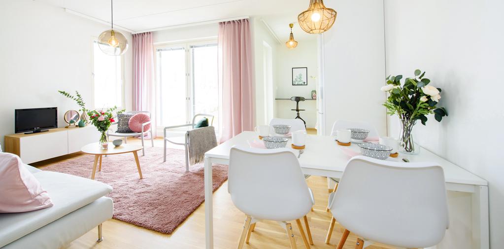 9 8 äytännöllinen koti monenlaisiin tarpeisiin Viisikerroksinen ippari kätkee sisäänsä yhteensä 38 kaunista ja käytännöllistä asuntoa 24-neliöisistä yksiöistä 82,0-neliöisiin kolmen huoneen