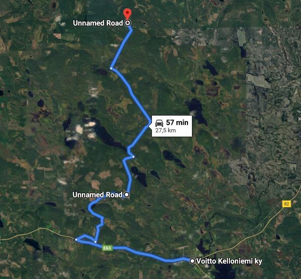 Kummunjärventie Sallantie Kemijärvi o Kemijärvi, 98100 o 40 km