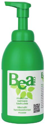 8,5 Bea Pro alkoholiton vaahtoava käsihuuhde Kotimainen Heinävedellä valmistettu ja dermatologisesti testattu