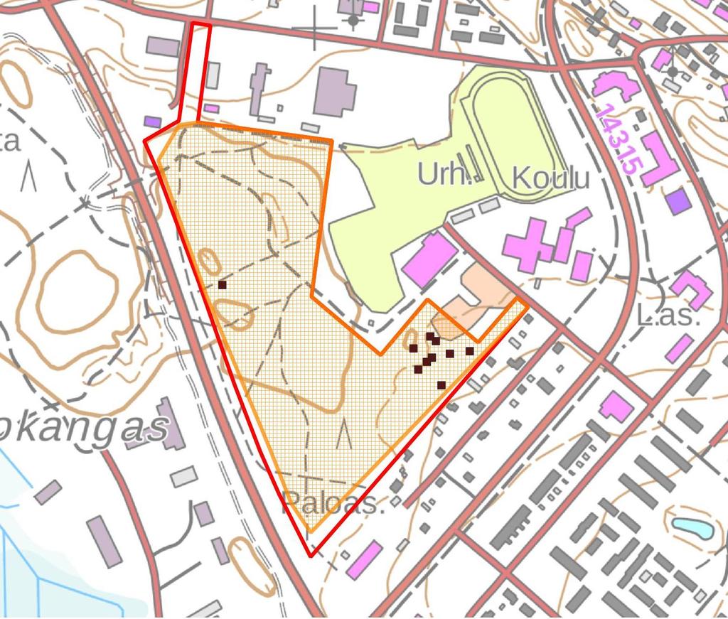 maaston topografia ja havainnot. Raportointivaiheessa analysoitiin maastotöiden yhteydessä kerätty aineisto sekä laadittiin raportti ja siihen liittyvät kartat.