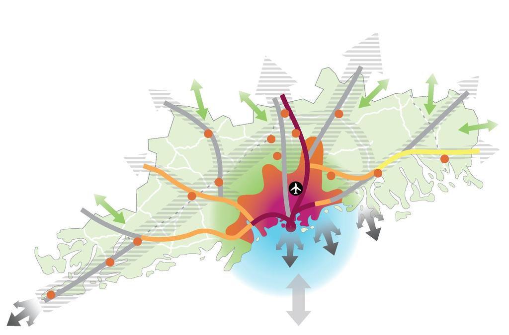 Rakennesuunnitelman sisältö Uudenmaan rakennesuunnitelma kattaa koko Uudenmaan ja siinä esitetään tavoitetila Uudenmaan aluerakenteesta vuonna 2050 (Kuva 7).