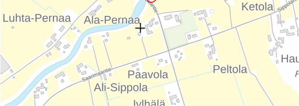 Talkoista ilmestyi kirjoitukset Ilkassa, Lakeuden Aviisissa ja Komiat-lehdessä. Seinäjoki, Sahalampi 18.7. Kuva 20. Kauhavan talkookohde punaisella merkittynä.