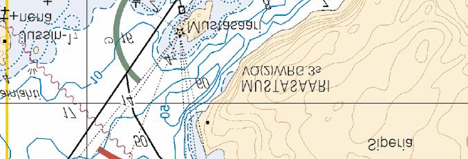 Ei merikartan mittakaavassa - Inte i sjökortets skala - Not to scale of chart (FTA, Lappeenranta/Villmanstrand 2014)