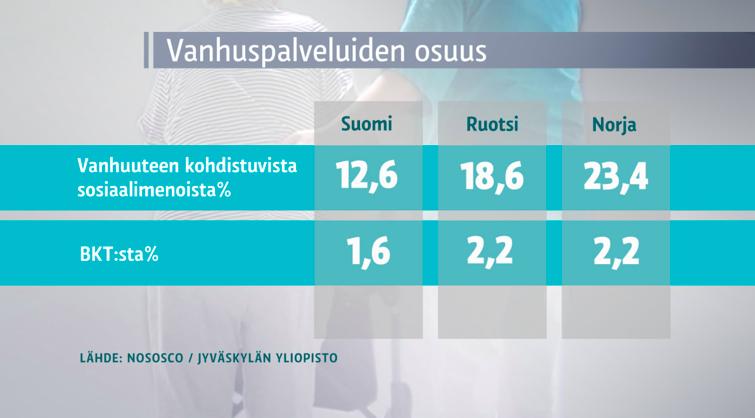 Palvelujen pitkäkestoinen alirahoitus Suomen BKT (2015): 210