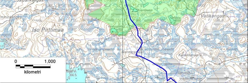 Suunnittelualueella on kaksi järveä: Saarijärvi (56 ha) ja Honkajärvi (18 ha) sekä 22 lampea (ml. kalanviljelylampi) ja 14 puroa.