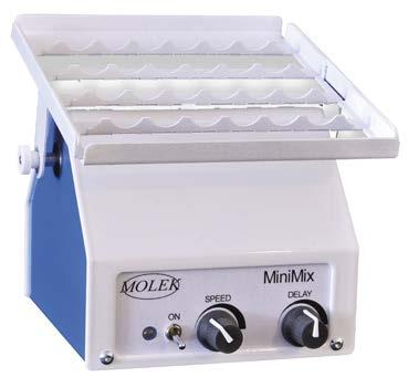 74952 M71010-33Q 8-paikkainen / 115 x 150 mm 1 kpl MiniMix-koeputkisekoittaja Apurisi näytteenottokärryyn! MiniMix on pieni, kannettava ja helposti sijoitettava 8-paikkainen koeputkisekoittaja.