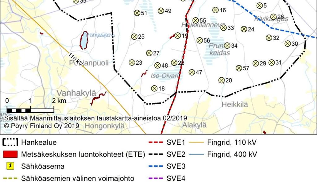 Huomionarvoiset lajit Uhanalaisten eliölajien (putkilokasvit, sammalet, käävät, linnusto, eläimistö) uhanalaisrekisteritiedot on tarkastettu Etelä-Pohjanmaan ELY-keskukselta (Toni Etholén 03/2018 ja