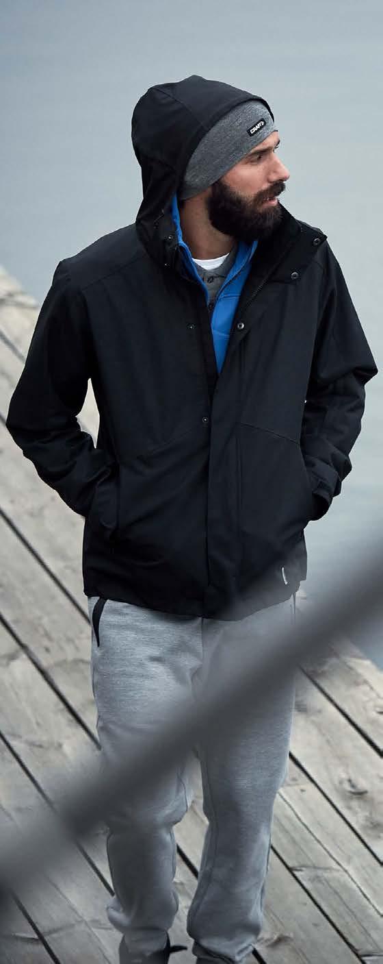 UUSI VÄRI! CRAFT MOUNTAIN JACKET Moderni kuoritakki, jossa korkea kaulus ja irrotettava huppu.