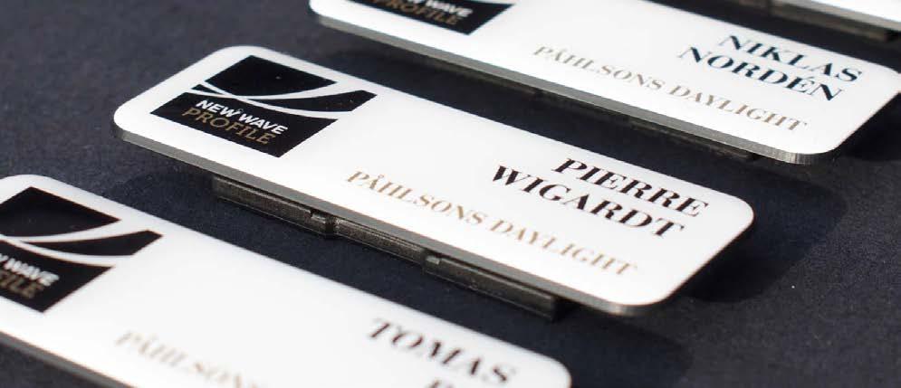 You re never fully dressed without a name badge!