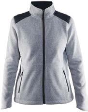 KNIT FLEECE Tiiviisti kudottu Fleece-takki, joissa flatlock