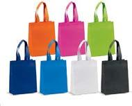 NON WOVEN NON WOVEN CARRIER BAG & SHOULDER BAG Värillinen kuitukangaskassi, jossa lyhyet tai pitkät kantohihnat.