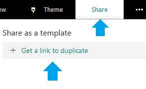 Sharing of forms for copying Forms can now be shared with other users as templates which the