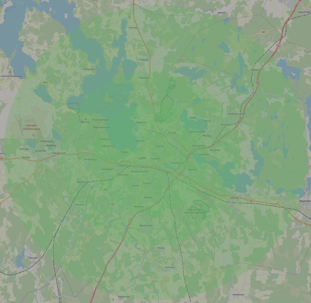 Eri käyttövoimille parhaiten sopivat vyöhykkeet Biokaasulla voidaan liikennöidä etäämmälle (> 20 km/sivu) linjoilla, joilla on melko paljon