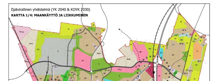 ASUMISEN RESERVIALUEET Alue varataan myöhemmin suunniteltavaksi asuinalueeksi.