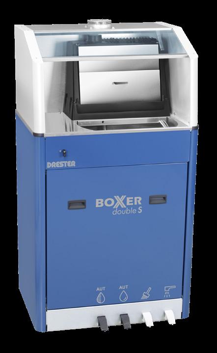 BOXER DOUBLE SOLVENT tupla-liuotinpesuri DB22S Automaattinen ja manuaalinen liuotinpesu, joita voidaan käyttää samanaikaisesti.