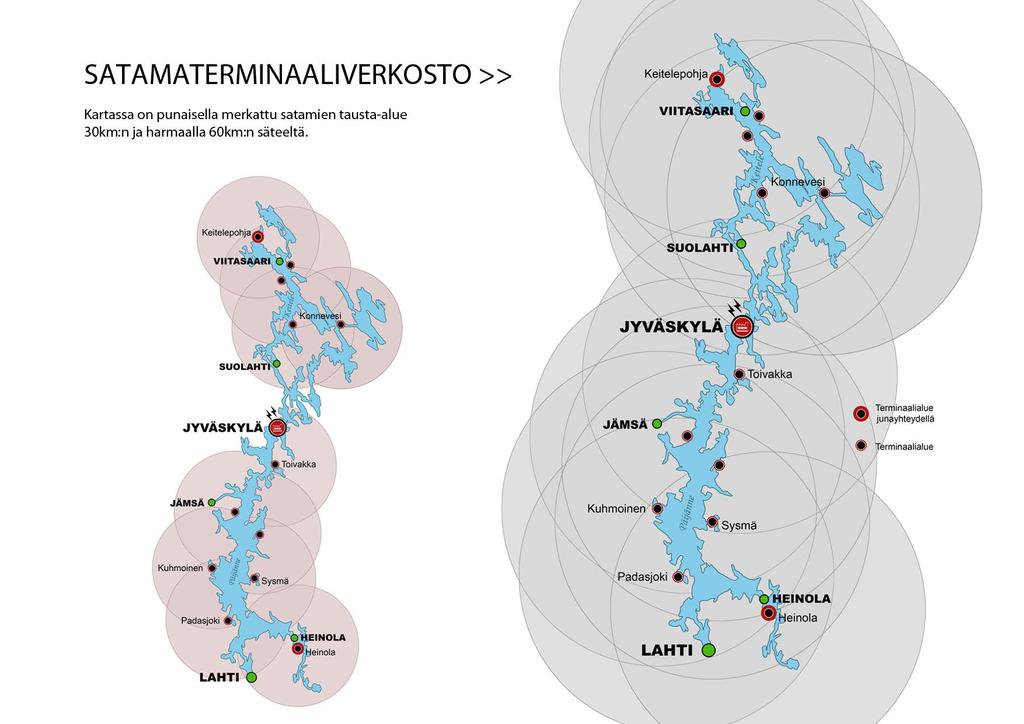 SATAMATERMINAALIVERKOSTO >> Kartassa on punaisella