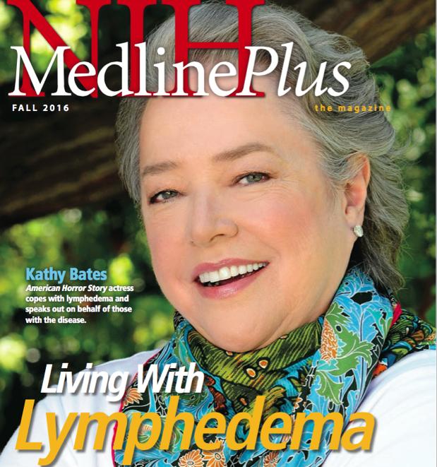 Tietoisuus lymfaturvotuksesta paranee Hollywood-supertähti Kathy Bates ryhtyi potilasaktiiviksi sairastuttuaan itse lymfaturvotukseen: https://medlineplus.