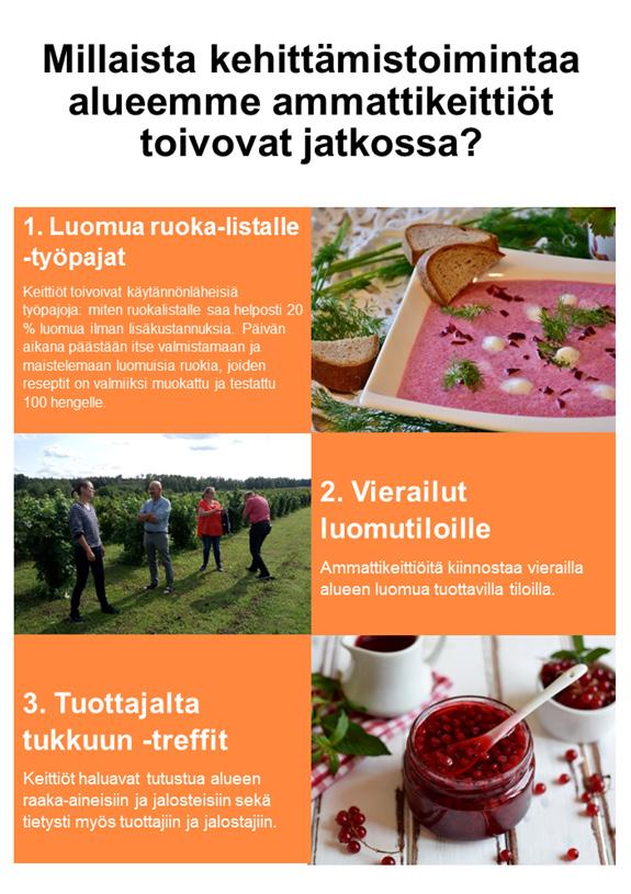 Millaista kehittämistoimintaa ammattikeittiöt toivovat jatkossa?