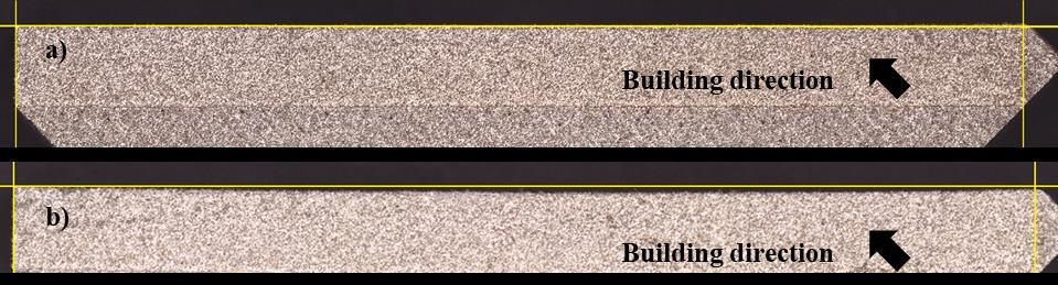 This same result and conclusion can be observed between test samples C4 and C5 represented in figures 45d and 45e of which both were built in 45 angle and only C4 has deformation.