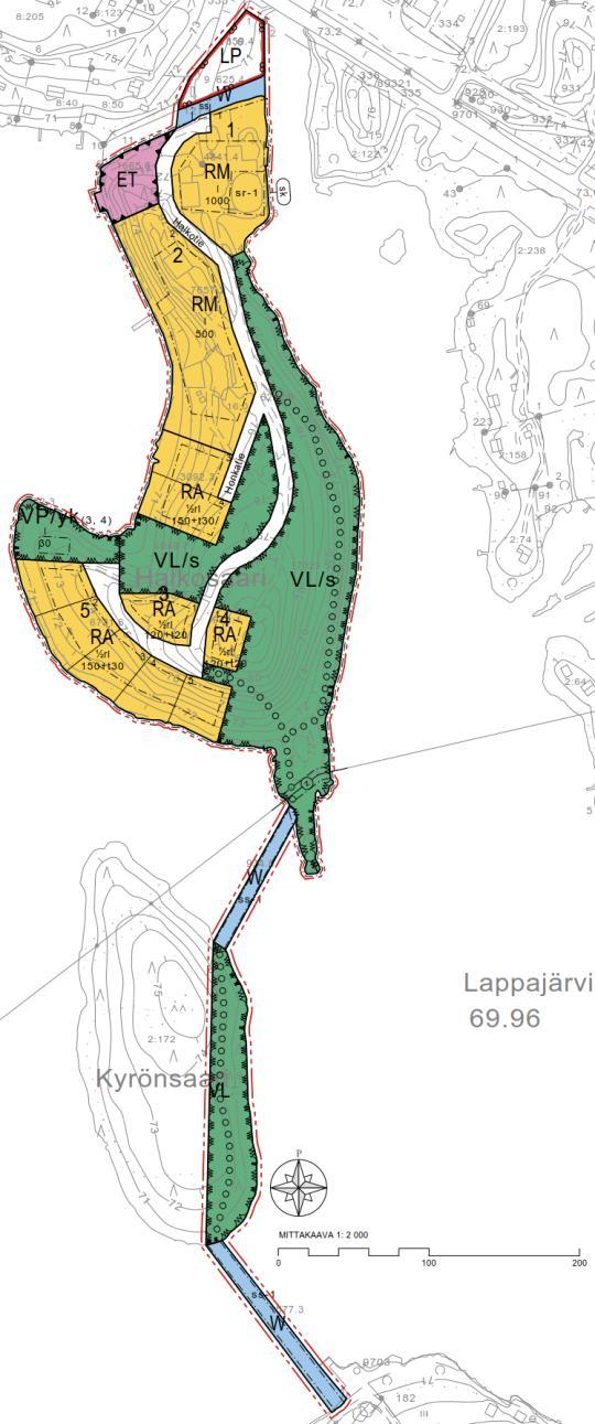 13 (23) Kuvat 8 ja 9. Alustavat luonnosvaihtoehdot 1 ja 2. Kunnan ja ELY:n kanssa käytyjen neuvottelujen jälkeen tarkistetiin luonnosta.