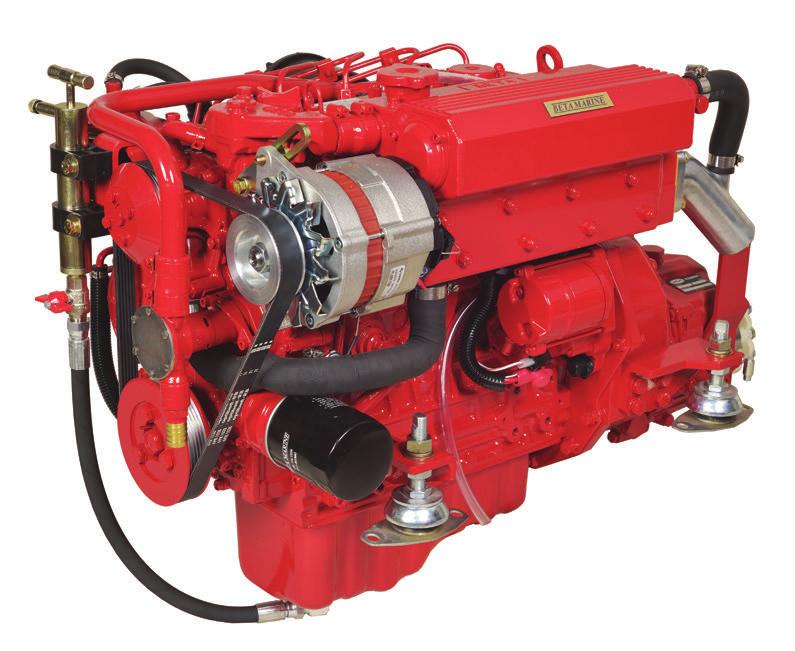Beta 38 Engine shown with optional polyvee drive 5 YEAR SELF-SERVICE ENGINE WARRANTY Recreational use only Kubota Base Engine Cylinders 4 Displacement 1498cc Power 38hp max @ 3,600rpm Weight 168Kg