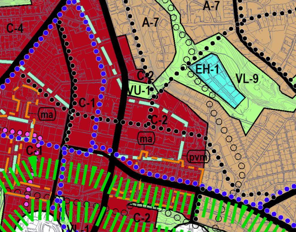 Yleiskaava Lahden läntisten osien osayleiskaavassa Y-202 (oikeusvaikutteinen, lainvoimainen 5.10.2017) suunnittelualue on osoitettu pääosin keskustatoimintojen alueeksi (C-2).
