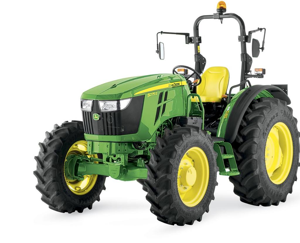 9 KUORMAINVALMIUS Jokainen 5E-traktori voidaan toimittaa valmiina H240-kuormainta varten.
