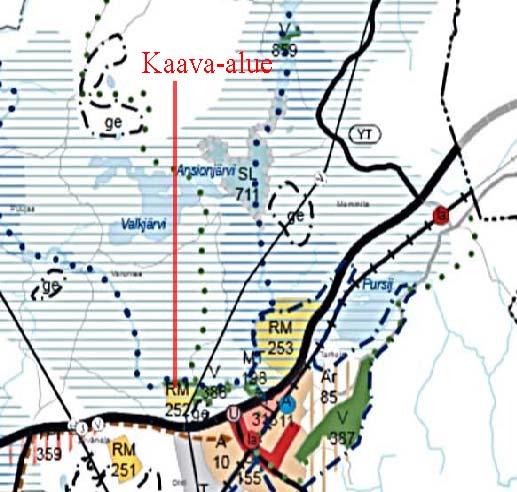 4 Maakuntakaava 2040, kaavaluonnos Yleiskaava Alueella ei ole oikeusvaikutteista yleiskaavaan, kaavan osalta huomioidaan yleiskaavan sisältövaatimukset MRL 39 :n mukaisesti soveltuvin osin.