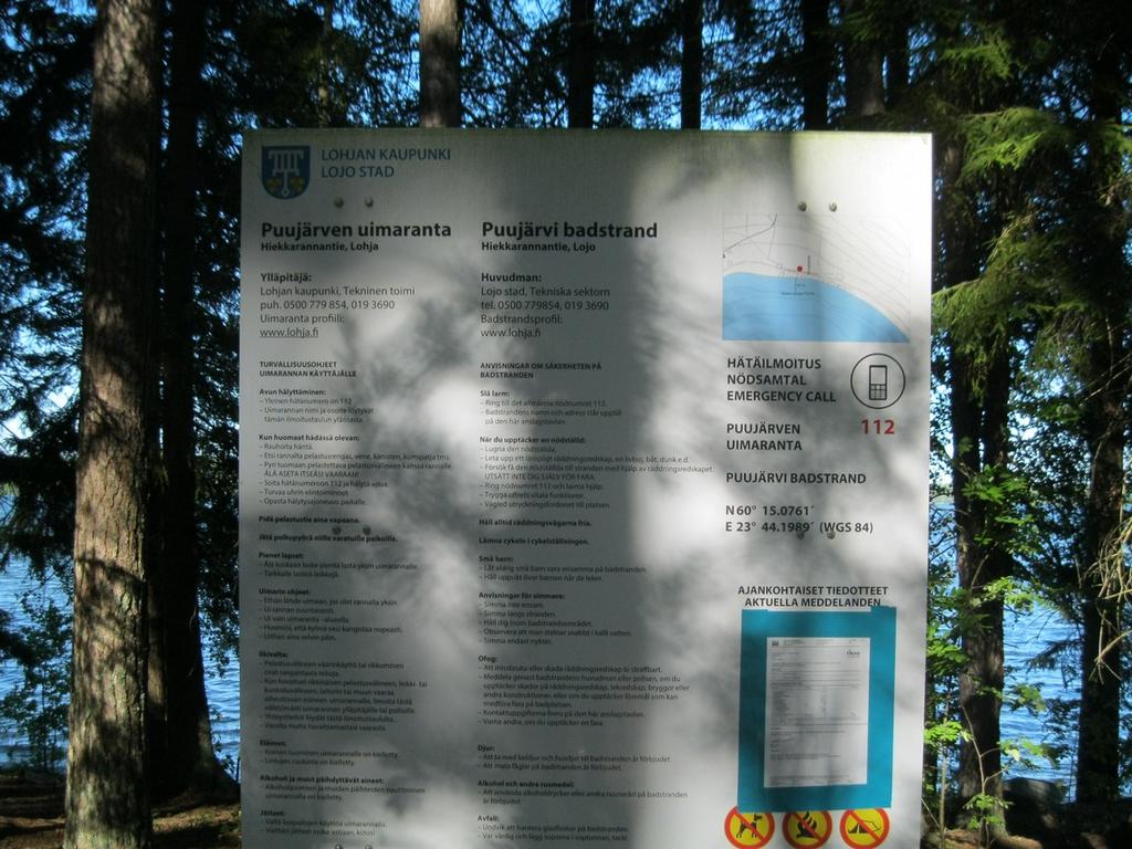 4 3. UIMARANNAN KUVAUS 3. Vesityyppi Järvi 3.2 Rantatyyppi Hiekkaranta 3.3 Rantavyöhykkeen ja lähiympäristön kuvaus Uimarannan pituus on n. m. Rannan molemmissa reunoissa on jonkin verran kaislikkoa.