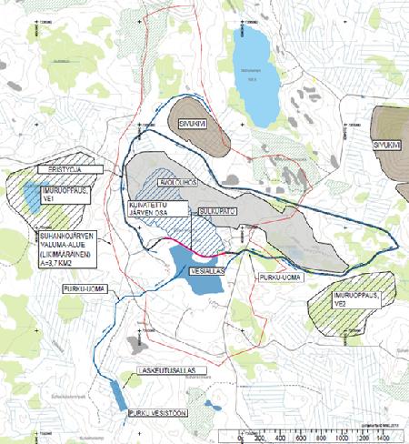 3.7.2 Suhankojärven kuivatus Rakennustoimenpiteenä ennen Vaaralammen louhoksen käyttöönottoa tulee järjestää Suhankojärven pohjoisosan ja louhoksen kohdalle sijoittuvan Vaaralammen avolouhoksen