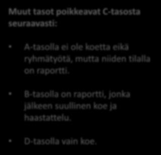 mutta niiden tilalla on raportti.