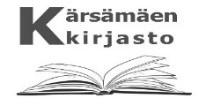 KIRJASTO Kirjaston aukioloajat KÄRSÄMÄEN KUNNAN AVOIN VARHAISKASVATUS JA PERHEKESKUS Haapajärventie 1 p. 044-4456 852 p. 040-682 4996 kirjasto@karsamaki.fi kirikirjastot.verkkokirjasto.