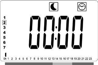 GB GENERAL INFORMATION Press the OK key to confirm the time at which the mode will change over from Comfort to Reduced.