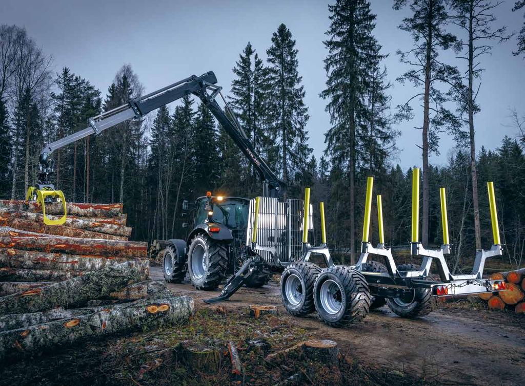 METSÄKUORMAIMET 5. SARJA / 5.72; 5.85 5. SARJAN kuormaimet on suunniteltu päivittäiseen metsätyöhön ja tarkoitettu keskikokoisille traktoreille.